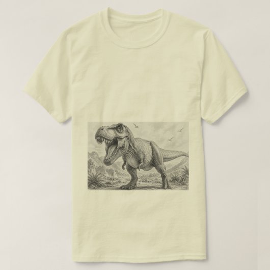 恐竜デザイン Tシャツ (デザイン正面)