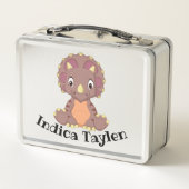 恐竜トリケラトプキッズランチボックス メタルランチボックス (裏面)