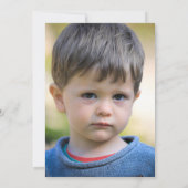 恐竜トレックス3歳レックス3歳の誕生日パーティー写真 招待状 (裏面)