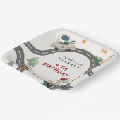 恐竜ドライバパーティー動物子供の誕生日 ペーパープレート (傾斜あり)