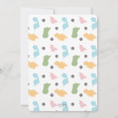 恐竜ドライブバイ誕生日パレードパーティー 招待状 (裏面)