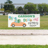 恐竜ドライブバイ誕生日パレードパーティー 横断幕 (インサイチュ)