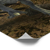 恐竜ドラゴンのティラノサウルスの戦い ポスター (角)