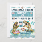 恐竜ドーナツプールパーティの招待状 招待状 (正面)