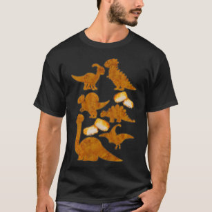 恐竜ヌグライフディノチおもしろいキンナゲット Tシャツ
