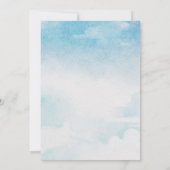 恐竜ハッチングマンスーン赤ちゃんシャワー招待状 招待状 (裏面)