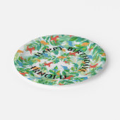 恐竜ハッピーバースデージュラシックジャングル ペーパープレート (アングル)