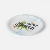 恐竜ハッピーバースデー紙プレート ペーパープレート (アングル)