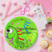 恐竜ハッピーバースデー紙プレート ペーパープレート (パーティー)