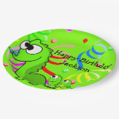 恐竜ハッピーバースデー紙プレート ペーパープレート (アングル)