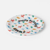 恐竜ハッピーバースデー ペーパープレート (アングル)