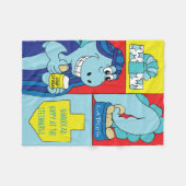 恐竜ハヌカーフリースブランケット フリースブランケット (正面(横))