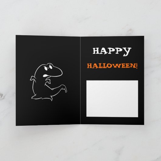 恐竜ハロウィン カード (内部)