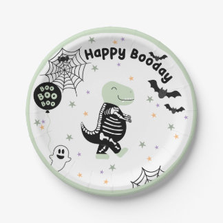 恐竜ハロウィーンをテーマにしたパーティーデコール ペーパープレート