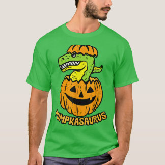 恐竜ハロウィーンカボスパウルスカボンプキンボーイ Tシャツ