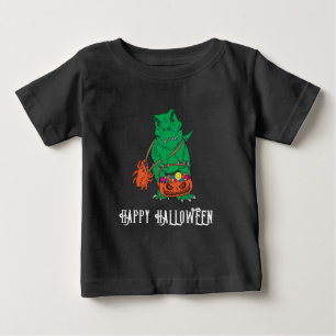 恐竜ハロウィーン秋カスタムパーティー ベビーTシャツ