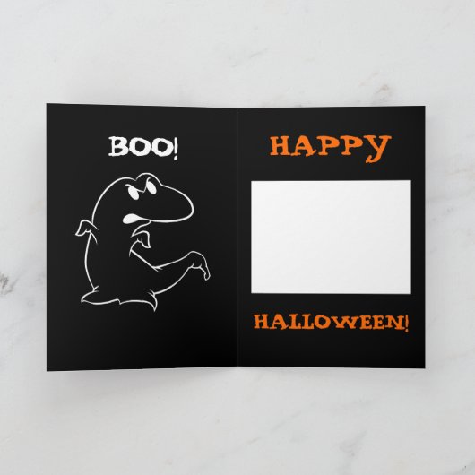 恐竜ハロウィーン カード (内部)