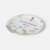 恐竜バレカスタムリーナバレエの誕生日 ペーパープレート (アングル)