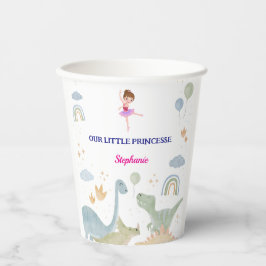 恐竜バレカスタムリーナバレエの誕生日 紙コップ