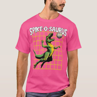 恐竜バレーボール選手ゲームSpikeosaurusボール Tシャツ