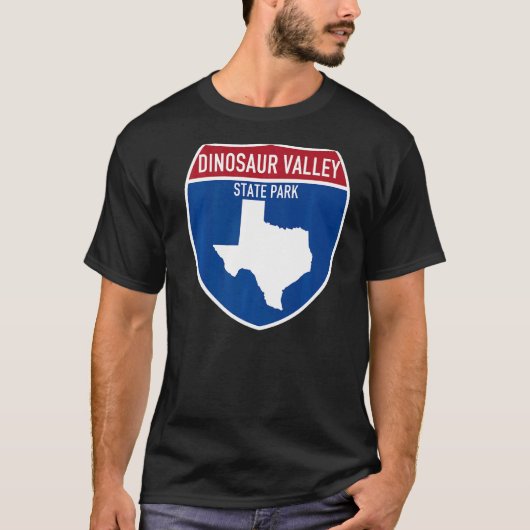 恐竜バレー州パークテキサス州ハイウェイバケーション Tシャツ (正面)