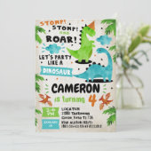 恐竜バースデーパーティ招待状の轟音！!!! 招待状 (スタンド正面)