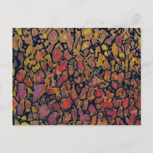 恐竜パターン(の模様が)ある骨 ポストカード (正面)