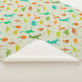 恐竜パターン シェルパブランケット (3/4)