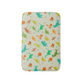 恐竜パターン バスマット (正面縦)