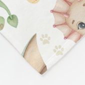 恐竜パターン フリースブランケット (角)