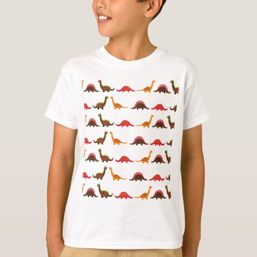 恐竜パターン Tシャツ (正面)