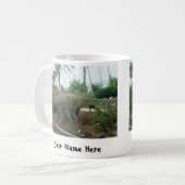 恐竜パラサウロフスが個人化されたマグ コーヒーマグカップ (正面左)