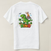 恐竜パワー Tシャツ (デザイン裏面)