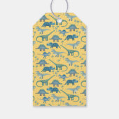 恐竜パーソナライズされたありがとう ギフトタグ (裏面)