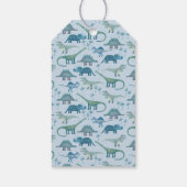 恐竜パーソナライズされたありがとう ギフトタグ (裏面)