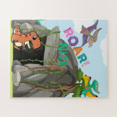 恐竜パーソナライズされたと友人 ジグソーパズル (横)