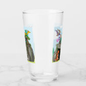 恐竜パーソナライズされたと友人 タンブラーグラス (右)