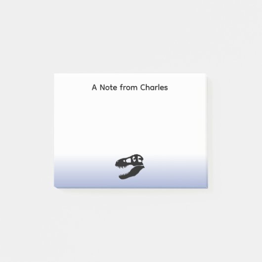 恐竜パーソナライズされたのティラノサウルスレックス ポストイット (正面)