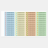 恐竜パーソナライズされたの子供の名前の学校防水 ラベル (シート)