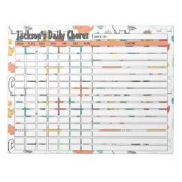 恐竜パーソナライズされたの日用雑用地図 ノートパッド