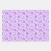 恐竜パーソナライズされたの贈り物を3色で包む ラッピングペーパーシート (正面2)