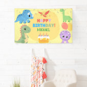 恐竜パーソナライズされたハッピーバースデー 横断幕 (インサイチュ)
