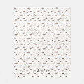 恐竜パーソナライズされたモダンフリースブランケット フリースブランケット (正面)