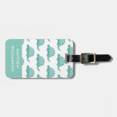 恐竜パーソナライズされた模様 ラゲッジタグ (正面横)