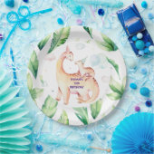 恐竜パーソナライズされた紙プレート ペーパープレート (パーティー)