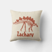 恐竜パーソナライズされた装飾用クッション クッション (裏面)