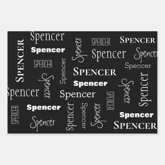 恐竜パーソナライズされた誕生日 ラッピングペーパーシート (正面3)