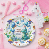 恐竜パーソナライズされた類 ペーパープレート (パーティー)