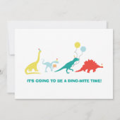 恐竜パーティの招待状 招待状 (裏面)