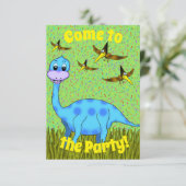 恐竜パーティの招待状 招待状 (スタンド正面)